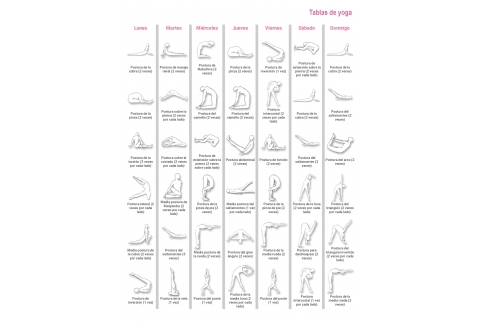 Tabla de yoga para cada día de la semana de Ramiro Calle