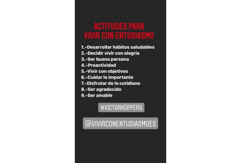 VIVIR CON ENTUSIASMO