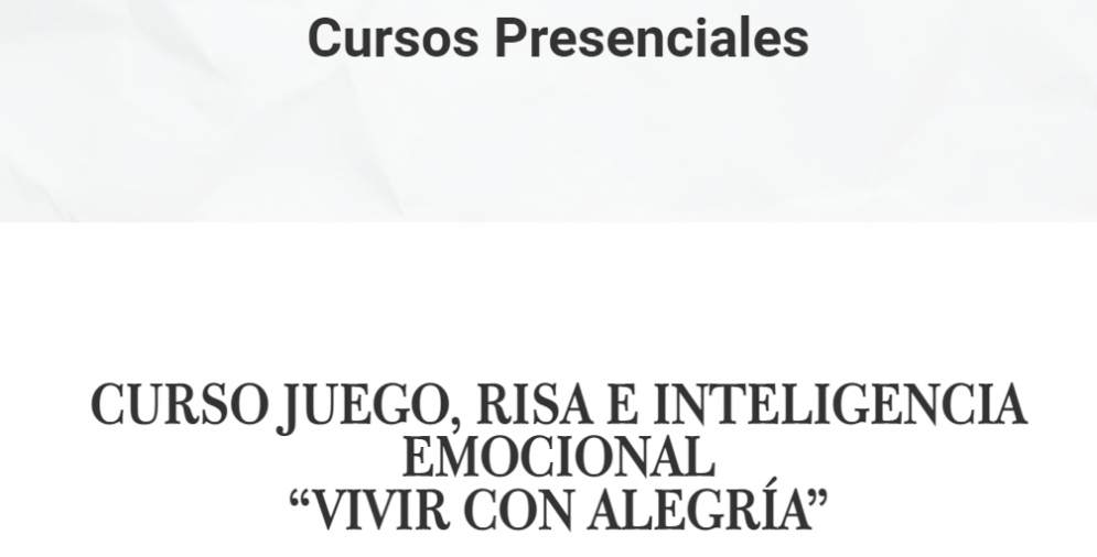 Imagen portada CURSO JUEGO, RISA E INTELIGENCIA EMOCIONAL “VIVIR CON ALEGRÍA”