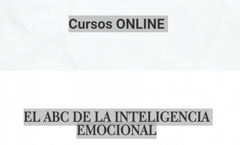 Imagen portada CURSO ONLINE EL ABC DE LA INTELIGENCIA EMOCIONAL