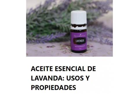 Aceite esencial de Lavanda: Usos y Propiedades