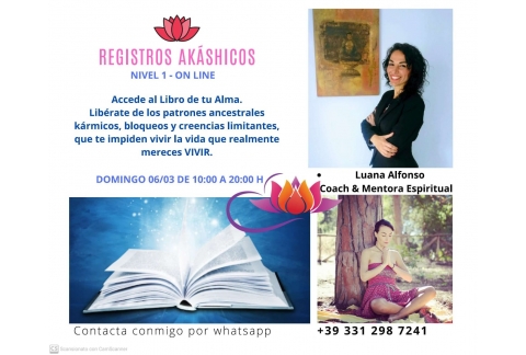 Formación en Registros Akáshicos con Luana Alfonso online