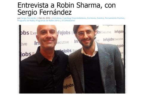Entrevista a Robin Sharma, con Sergio Fernández