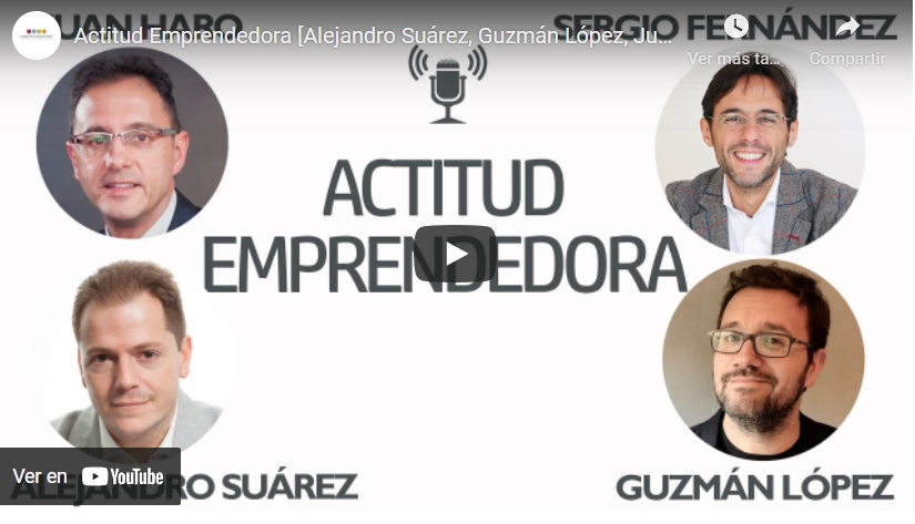 Imagen portada Actitud Emprendedora [Alejandro Suárez, Guzmán López, Juan Haro]⎮Sergio Fernández