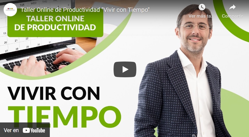 Imagen portada Taller Online de Productividad "Vivir con Tiempo"
