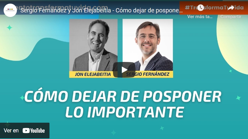 Imagen portada Sergio Fernández y Jon Elejabeitia - Cómo dejar de posponer lo importante