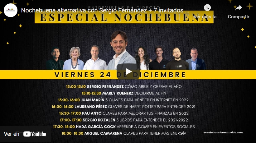 Imagen portada Nochebuena alternativa con Sergio Fernández + 7 invitados - Cómo cerrar y abrir el año