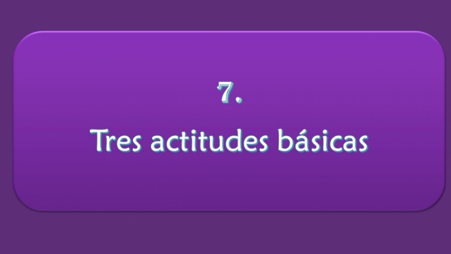 Imagen portada Tres actitudes básicas