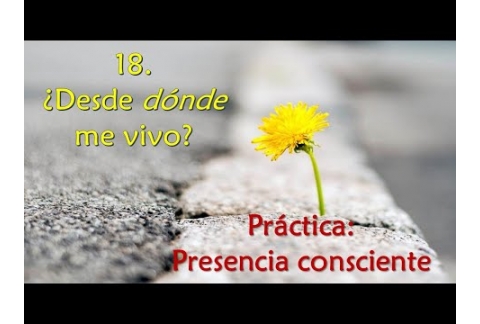 ¿Desde dónde me vivo? - Práctica: presencia consciente