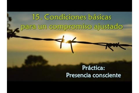 Condiciones básicas para un compromiso ajustado - Práctica: Presencia consciente