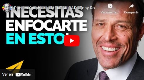 Imagen portada Puedes Cambiar tu MENTALIDAD | Tony Robbins en Español: 10 Reglas para el éxito
