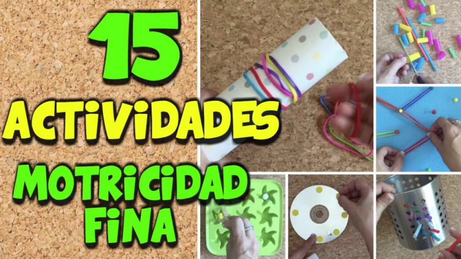Imagen portada 15 actividades de psicomotricidad fina.