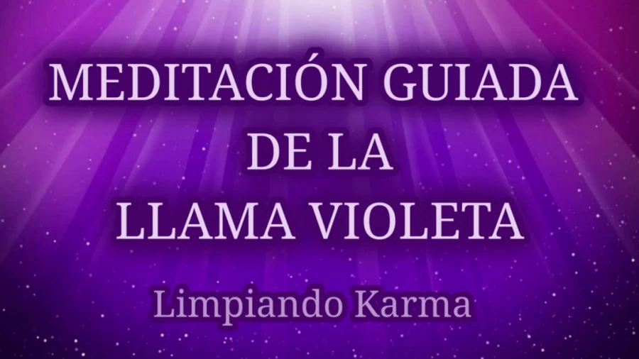Imagen portada Meditación Guiada de la LLAMA VIOLETA💜 Transmuta y Limpia KARMA 🌀 Decretos de Sanación YO SOY