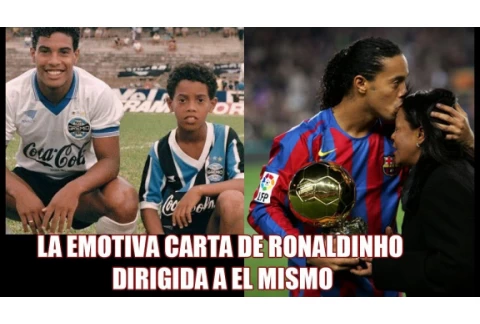 La Emotiva Carta De Ronaldinho Dirigida A Su Yo De 8 Años