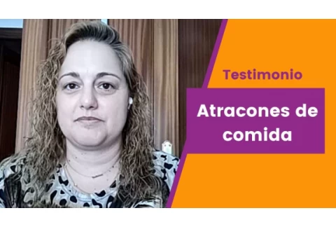 Testimonio sobre atracones de comida.