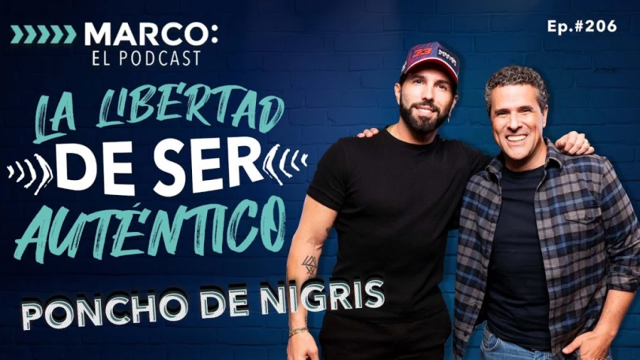 Imagen portada La libertad de ser auténtico. Poncho Denigris con Marco Antonio Regil