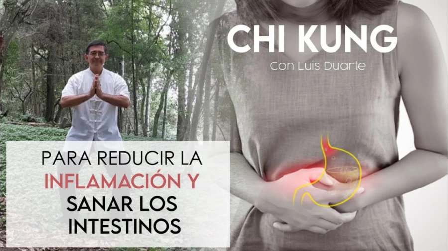 Imagen portada Como reducir la INFLAMACION y sanar tus INTESTINOS con ejercicios de CHI KUNG
