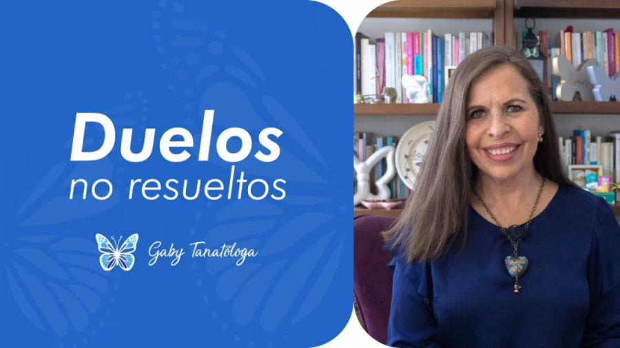 Imagen portada Duelos no resueltos - Tanatotip - Gaby Tanatóloga